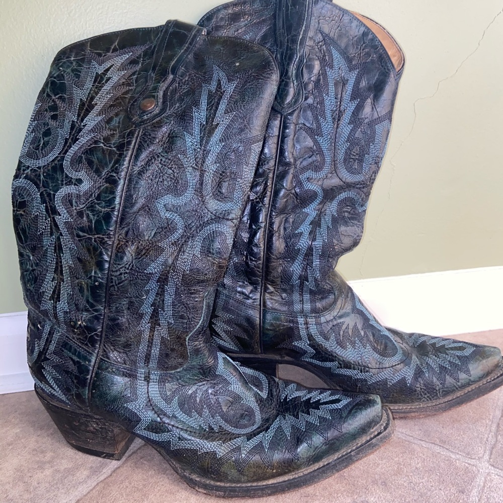 Dark Blue Corral Boots Size 8M